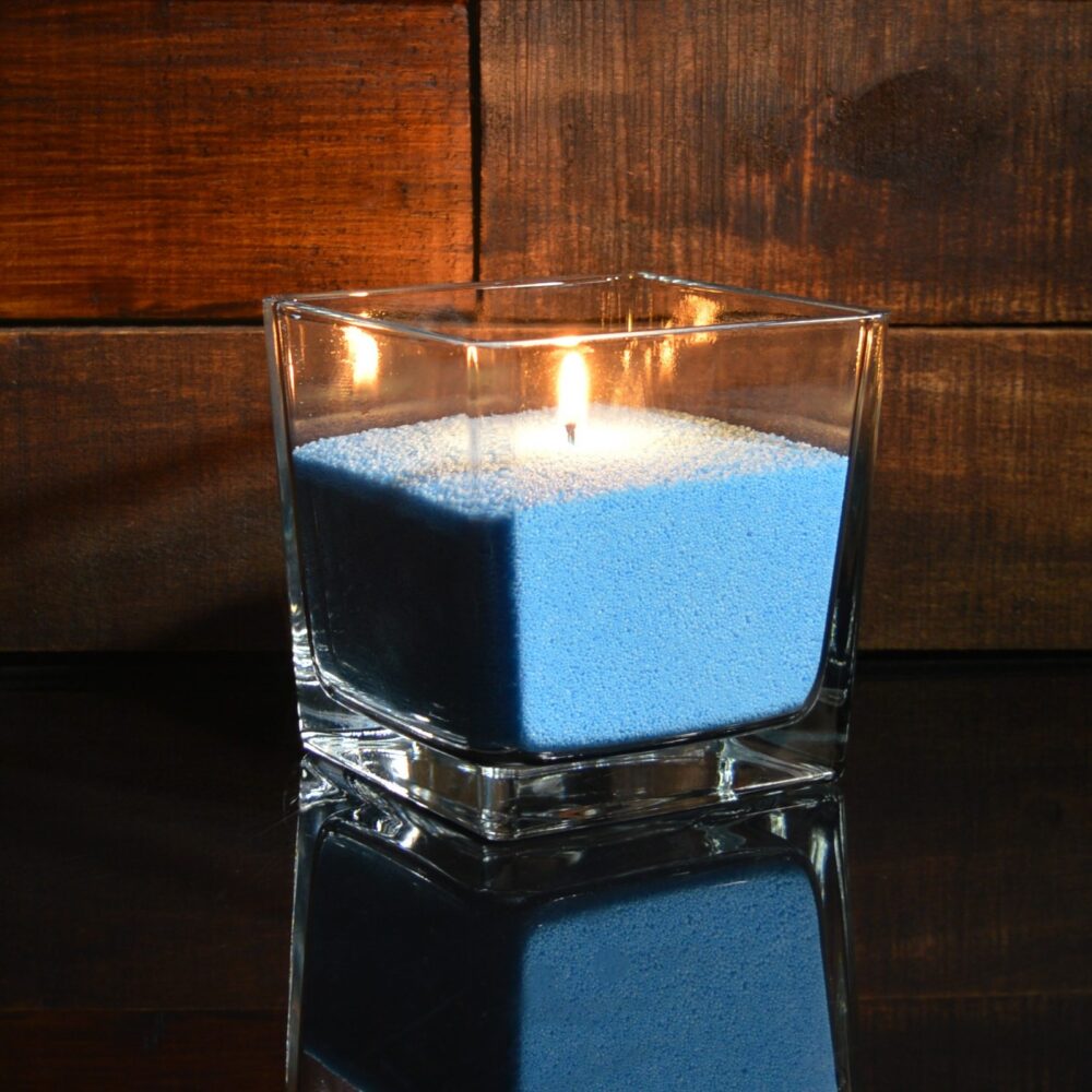 Ярко-синие насыпные свечи 1 кг + 1 м фитиля