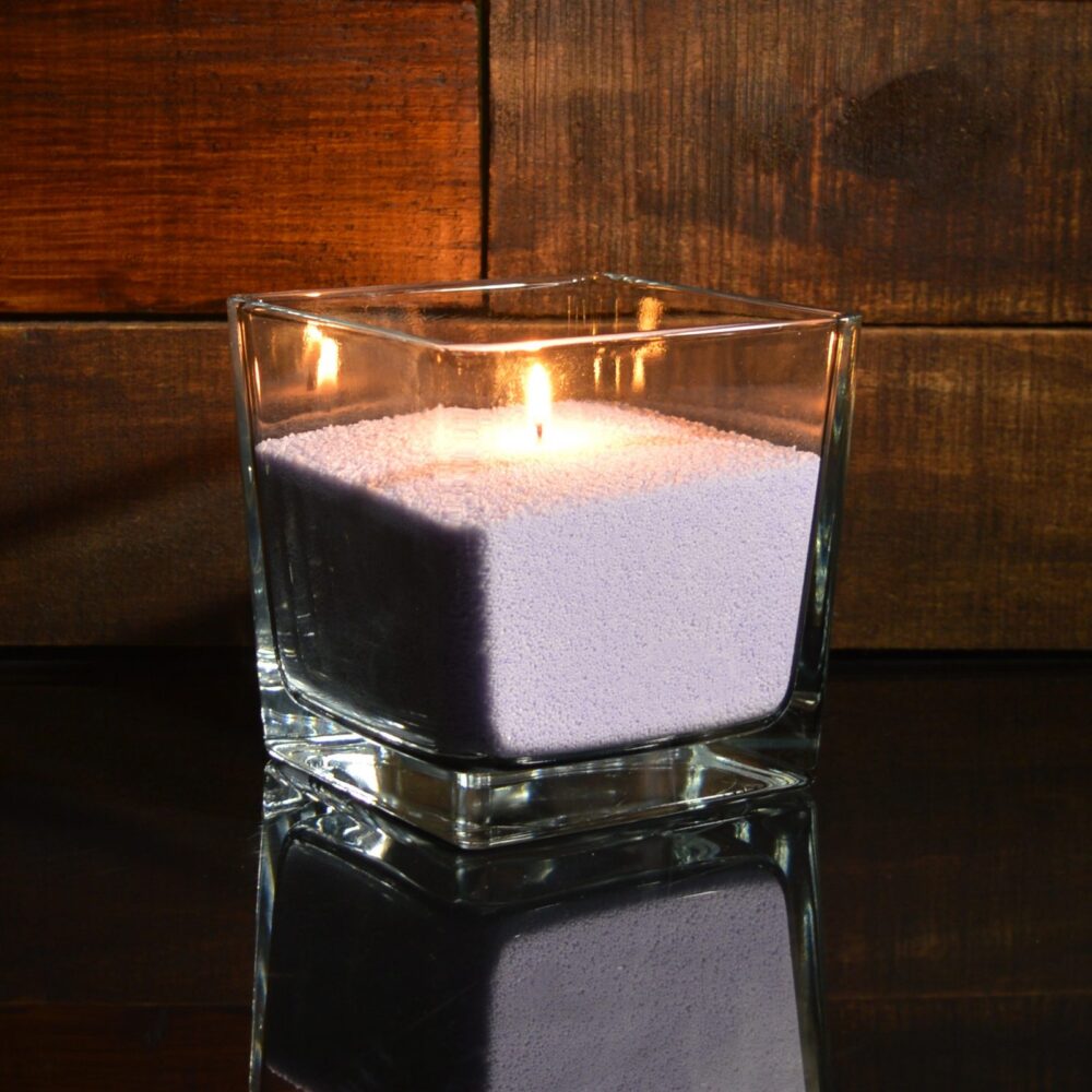 Фиолетовые насыпные свечи 1 кг + 1 м фитиля