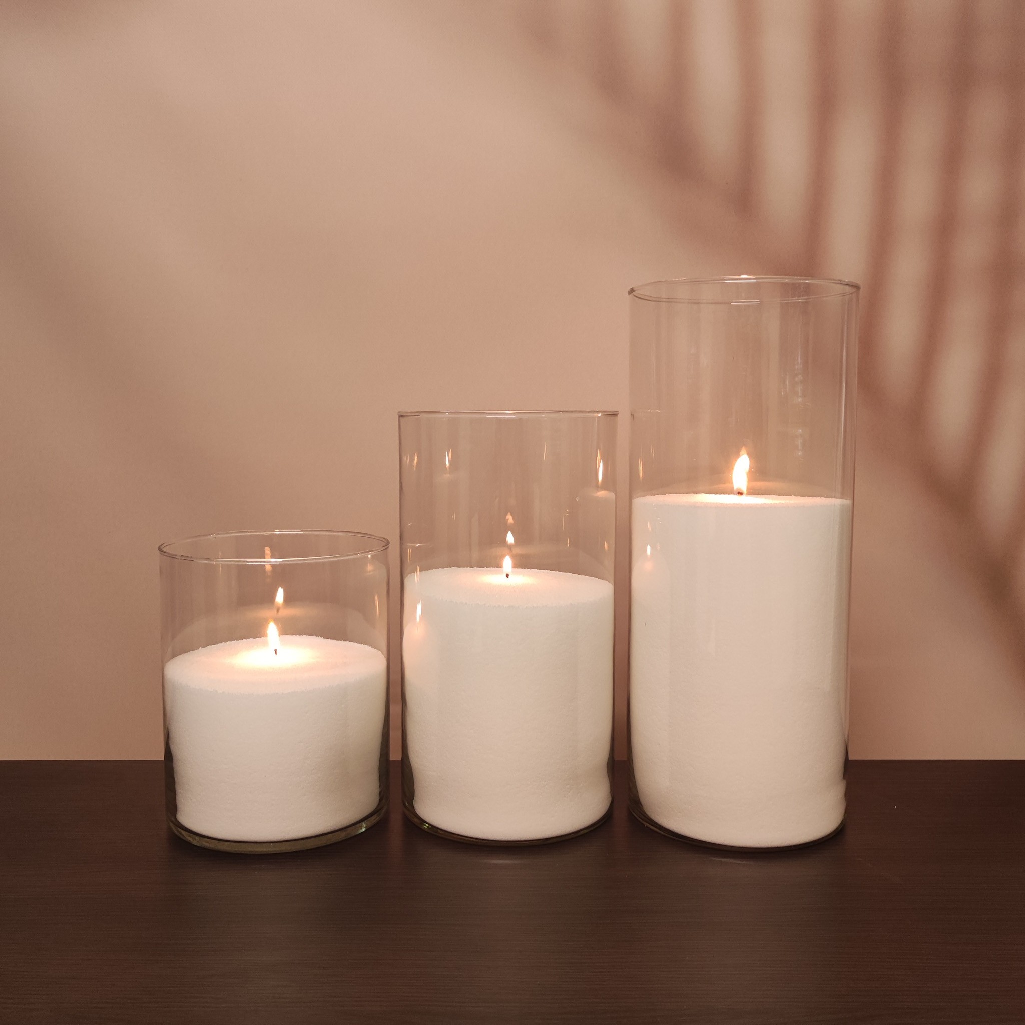 Насипні свічки комплект №13 (3 широкі свічки 20, 30, 38 см)