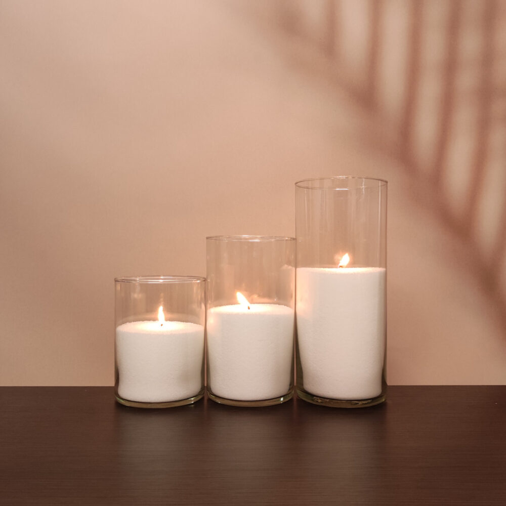 Насипні свічки комплект №4 (3 свічки 15,20,26 см)