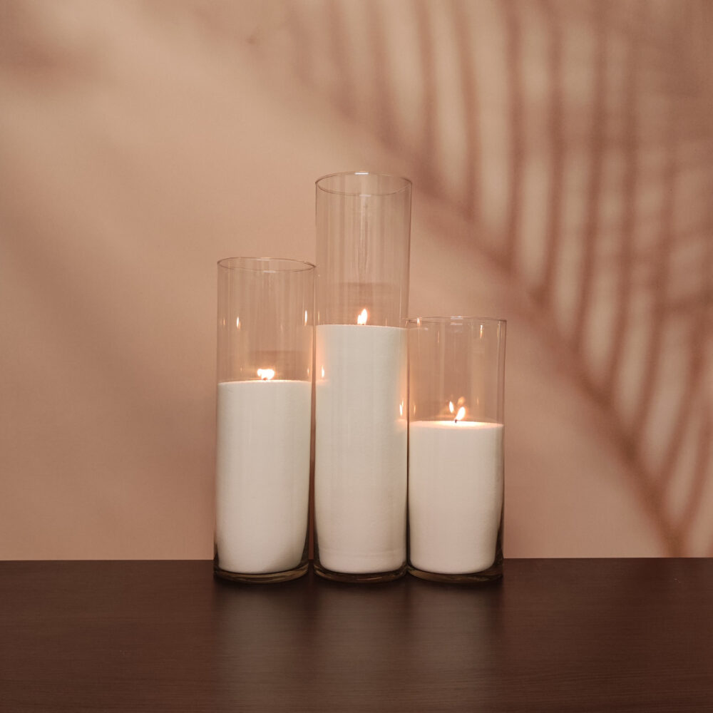 Насипні свічки комплект №5 (3 свічки 31,38,47 см)