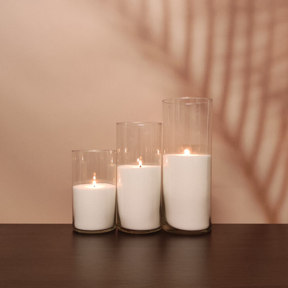 Насипні свічки комплект №7 (3 свічки 20,26,31 см)