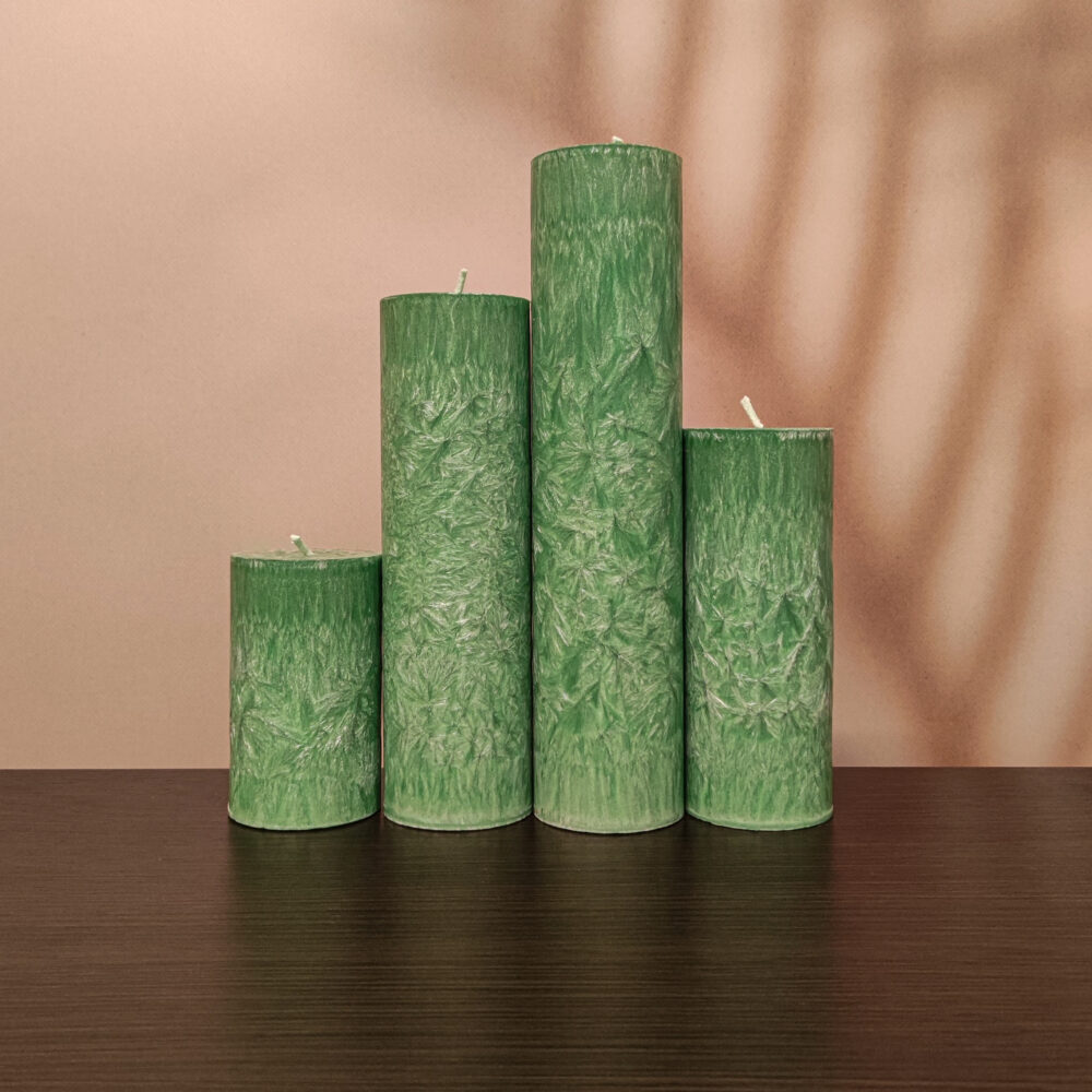 Зелені свічки з пальмового воску