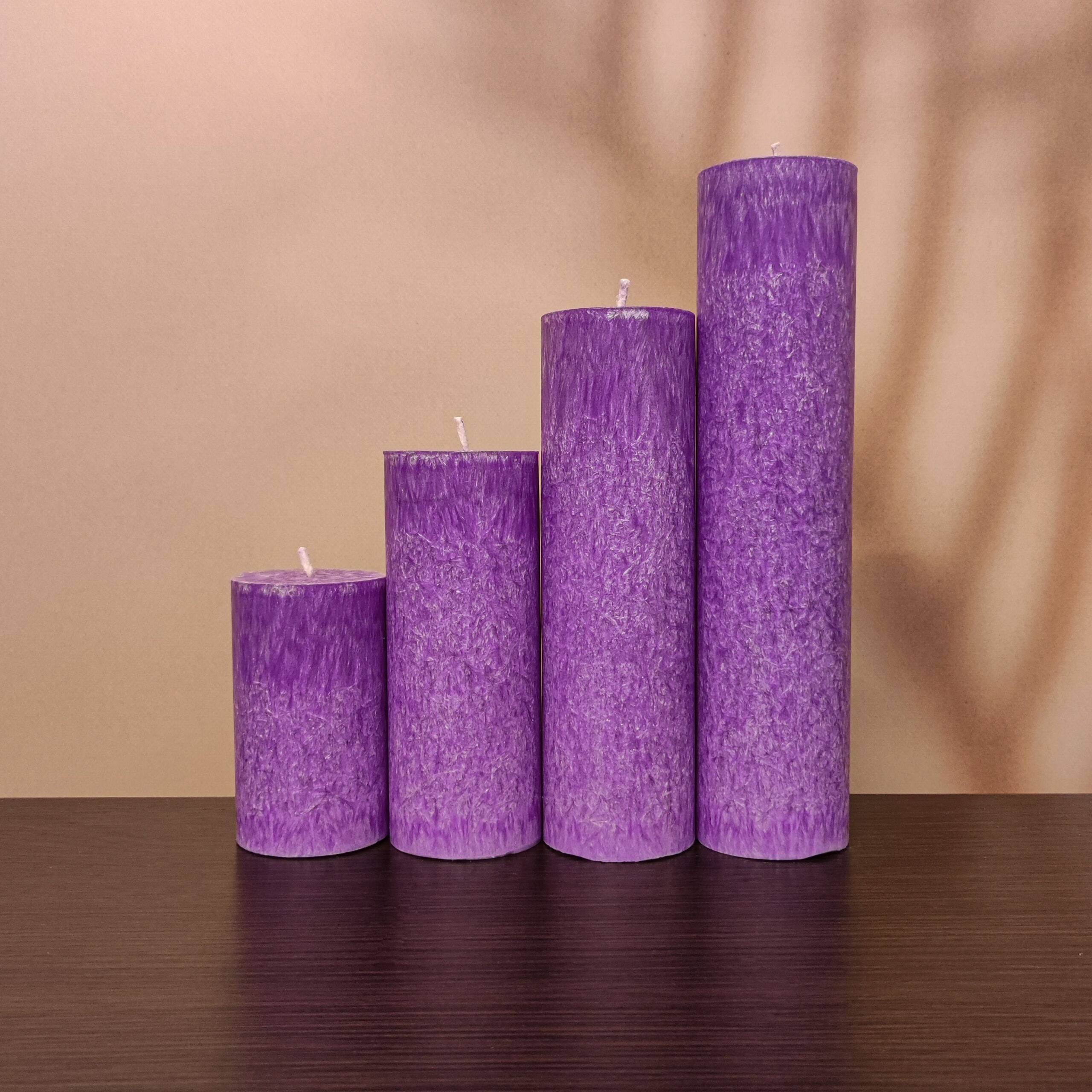 Фіолетові свічки з пальмового воску