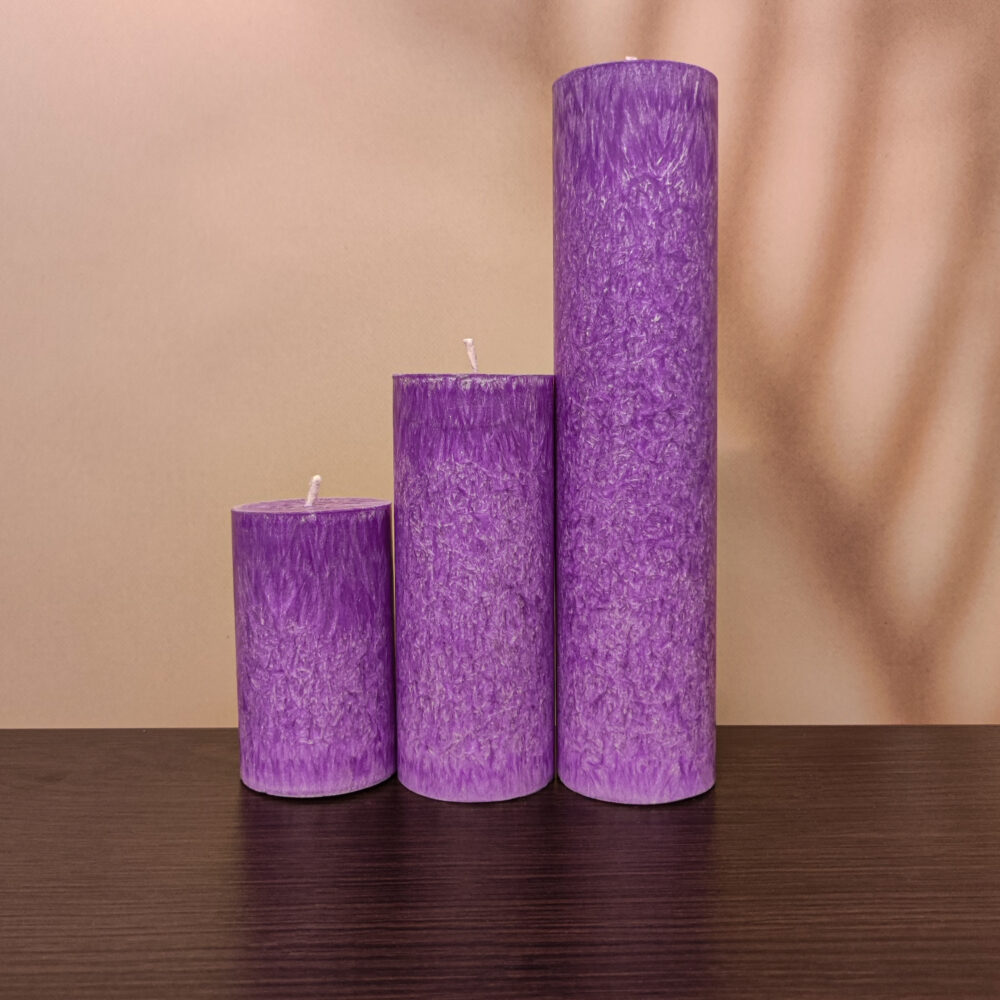 Фіолетові свічки з пальмового воску