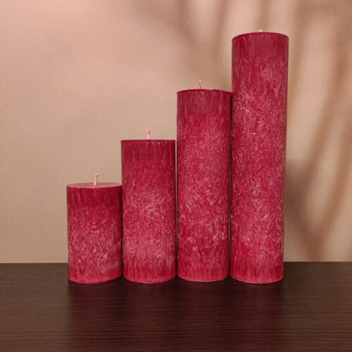 Червоні свічки з пальмового воску