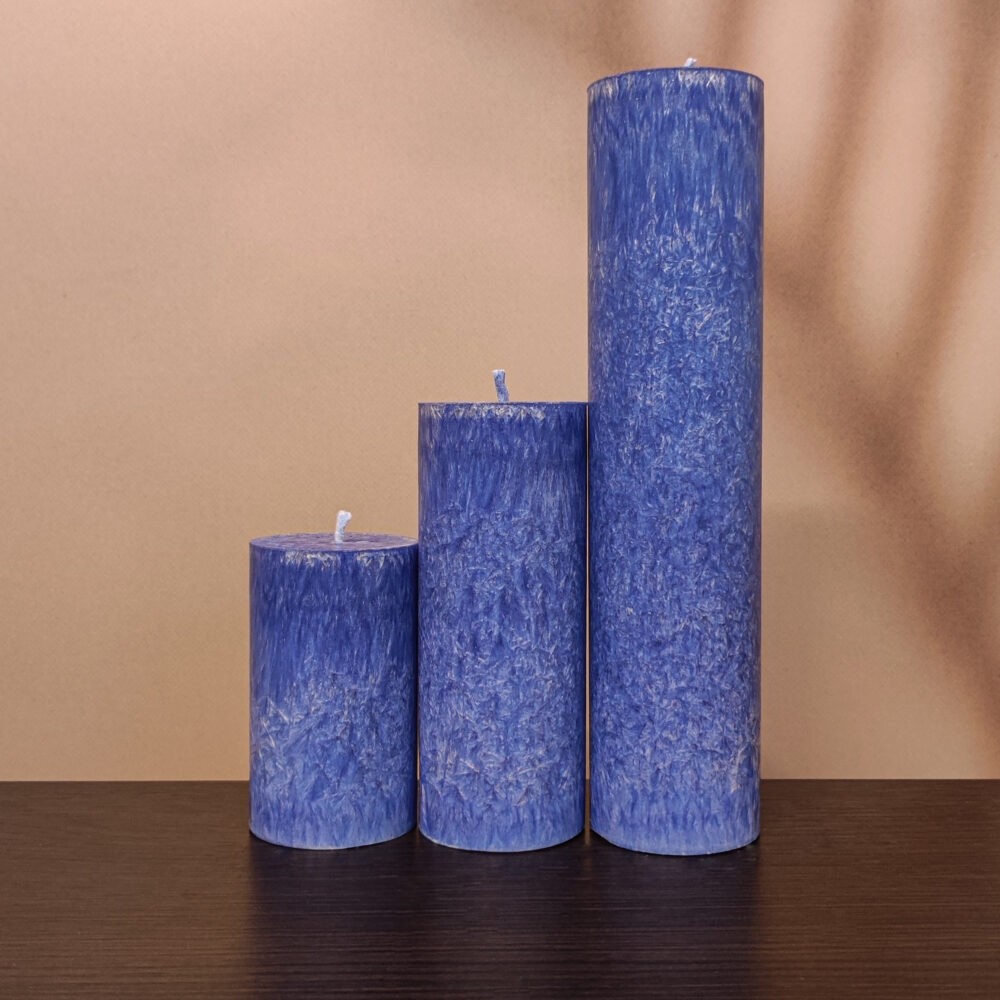 Сині свічки з пальмового воску